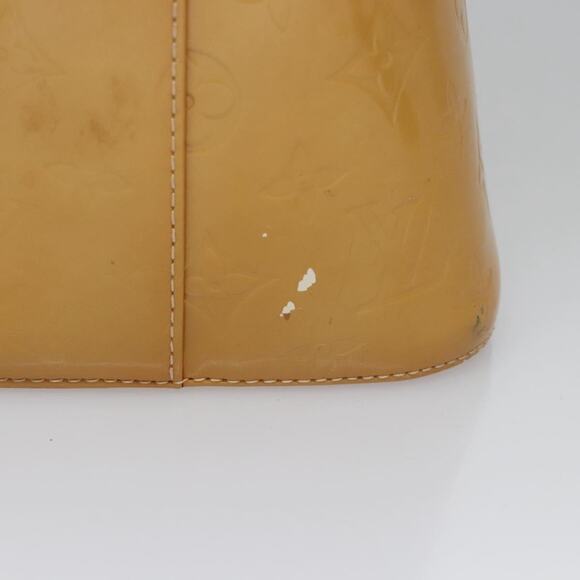 LOUIS VUITTON Monogram Vernis Houston Hand Bag Beige M91004 - Picture 5 of 13